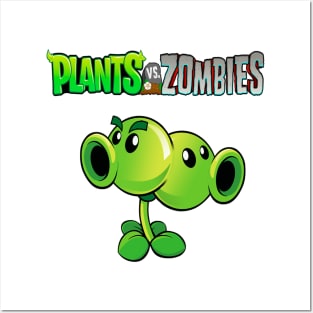 Split Pea design | Plants vs Zombies Posters and Art